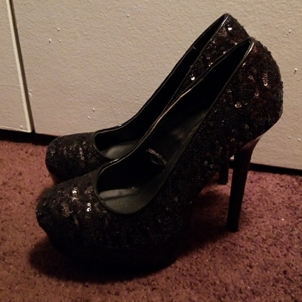 New sequin pumps